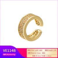 Fashion Micro-inlaid Zircon Copper Ear Bone Clip Wholesale Nihaojewelry main image 4