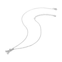 Fashion Micro-inlaid Zircon Crown English Letter Necklace Platinum Necklace Wholesale Nihaojewelry main image 6