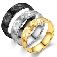 Fashion Football Pattern Stainless Steel Ring Wholesale Nihaojewelry main image 1