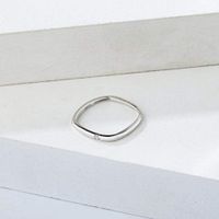 Fashion Square Diamond Stainless Steel Ring Wholesale Nihaojewelry main image 4