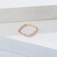 Fashion Square Diamond Stainless Steel Ring Wholesale Nihaojewelry main image 5