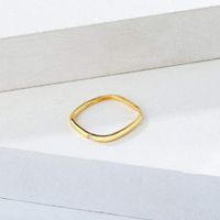 Fashion Square Diamond Stainless Steel Ring Wholesale Nihaojewelry main image 6