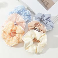 Retro Satin Candy Color Fabric Hair Scrunchies Wholesale Nihaojewelry main image 1