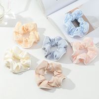 Retro Satin Candy Color Fabric Hair Scrunchies Wholesale Nihaojewelry main image 3