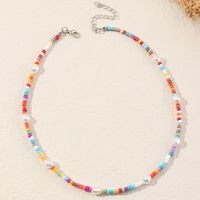 Bohemia Color Miyuki Beads Imitation Pearl Beaded Necklace Wholesale Nihaojewelry main image 1