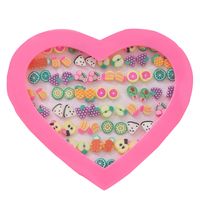 Wholesale Jewelry Heart Box Cartoon Fruit Children Stud Earring Set Nihaojewelry main image 6