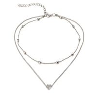 New Creative Simple Fashion Temperament Women's Jewelry Cute Love Round Beads Multi-layer Necklace main image 6