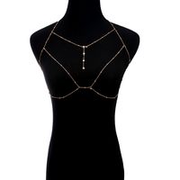 Casual  Flashing Diamond Tassel Necklace Body Chain Wholesale Nihaojewelry main image 4