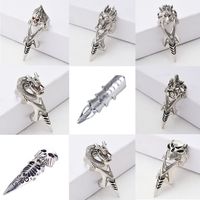 Wholesale Jewelry Loong Head Skull Bendable Joint Ring Nihaojewelry main image 3