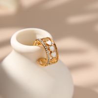 Nuevo Anillo Cruzado De Múltiples Capas En Forma De Corazón Con Diamante Anillo Abierto Moda Europea Y Americana Goteo De Corazón A Corazón Anillos Anillo De Dedo Pequeño Para Mujer main image 4