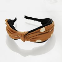 Korean Wide-brimmed Polka Dot Fabric Knotted Headband Wholesale Nihaojewelry main image 5