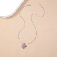 Best Seller In Europe And America Small Fresh Micro-inlaid Love Necklace Ins Cold Style Letter Believe Simple Clavicle Chain Female main image 4