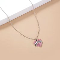 Best Seller In Europe And America Small Fresh Micro-inlaid Love Necklace Ins Cold Style Letter Believe Simple Clavicle Chain Female main image 5