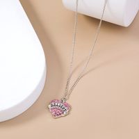 Best Seller In Europe And America Small Fresh Micro-inlaid Love Necklace Ins Cold Style Letter Believe Simple Clavicle Chain Female main image 6