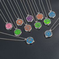 Wholesale Jewelry Hollow Luminous Aromatherapy Pendant Necklace Nihaojewelry main image 5