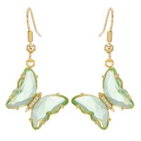Vente En Gros Bijoux Papillon Verre Cystal Pendentif Boucles D&#39;oreilles Nihaojewelry sku image 2