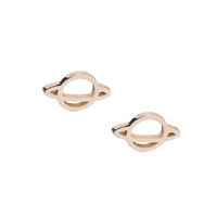 Wholesale Jewelry Universe Saturn Stainless Steel Stud Earrings Nihaojewelry sku image 3