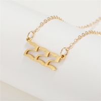 Simple Fashion Angel 000-999 Stainless Steel Number Necklace Wholesale Nihaojewelry sku image 11