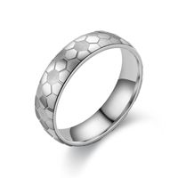 Fashion Football Pattern Stainless Steel Ring Wholesale Nihaojewelry sku image 2