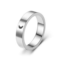 Fashion Titanium Steel Matte Sun Moon Couple Ring Wholesale Nihaojewelry sku image 8