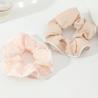 Retro Satin Candy Color Fabric Hair Scrunchies Wholesale Nihaojewelry sku image 2