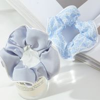 Retro Satin Candy Color Fabric Hair Scrunchies Wholesale Nihaojewelry sku image 3