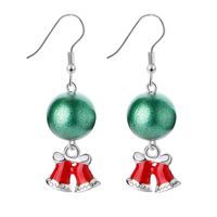Christmas Elk Christmas Tree Cartoon Bell Santa Claus Earrings Wholesale Nihaojewelry sku image 4