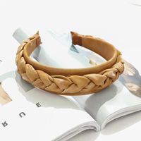 Simple Woven Pu Leather Headband Wholesale Nihaojewelry sku image 3