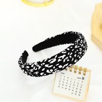 Fashion Sponge Black And White Printing Headband Wholesale Nihaojewelry sku image 3