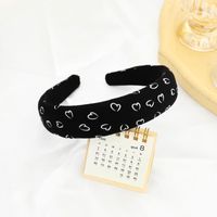 Fashion Sponge Black And White Printing Headband Wholesale Nihaojewelry sku image 5