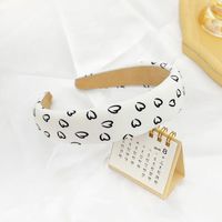 Fashion Sponge Black And White Printing Headband Wholesale Nihaojewelry sku image 6