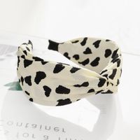 Korean Style Internet Celebrity Wide-brimmed Letter Headband Creative Smiley Face Flower Hairpin Fabric Cross Hair Fixer Face Wash Hair Bands F614 sku image 8