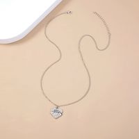 Best Seller In Europe And America Fresh Micro-inlaid White Diamond Love Necklace Ins Cold Style Letter Faith Simple Clavicle Chain sku image 1