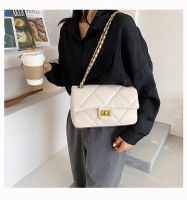 Wholesale Rhombus Solid Color Messenger Shoulder Small Square Bag Nihaojewelry sku image 1