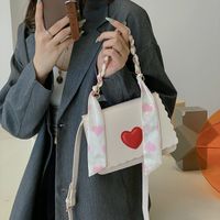 Fashion Silk Scarf Woven Chain Solid Color Heart Shoulder Bag Wholesale Nihaojewelry main image 6