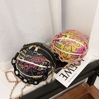 Graffiti-acrylkette Einzelne Schulterkugelform Handtasche Großhandel Nihaojewelry main image 1