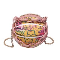 Graffiti-acrylkette Einzelne Schulterkugelform Handtasche Großhandel Nihaojewelry main image 6
