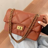 Wholesale Rhombus Solid Color Messenger Shoulder Small Square Bag Nihaojewelry main image 5