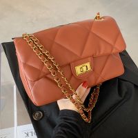 Wholesale Rhombus Solid Color Messenger Shoulder Small Square Bag Nihaojewelry main image 4