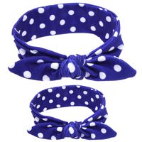 Simple Style Commute Plaid Bow Knot Cloth Printing Hair Band sku image 2