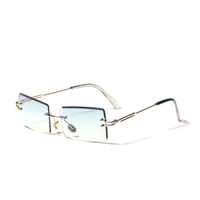 Retro Diamond Trim Transparent Glasses sku image 6