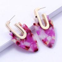 Fashion Geometric Color Earrings Wholesale sku image 2
