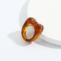 Retro Candy Color Acrylic Ring Wholesale sku image 14