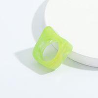 Retro Candy Color Acrylic Ring Wholesale sku image 1
