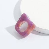 Retro Candy Color Acrylic Ring Wholesale sku image 10