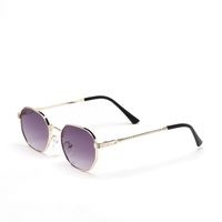 Wholesale Fashion Metal Oval Sunglasses sku image 1
