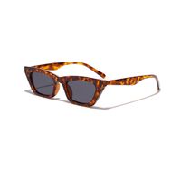 New Fashion Colorful Square Sunglasses Orange Jelly Sunglasses Retro Leopard Sunglasses sku image 4