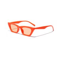 New Fashion Colorful Square Sunglasses Orange Jelly Sunglasses Retro Leopard Sunglasses sku image 6