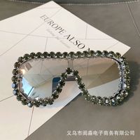 Wholesale Accessories Color Diamond Frame Sunglasses Nihaojewelry sku image 2