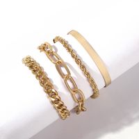 Fashion New Women's Bracelet Alloy Thick Bracelet Fashion Gold Bracelet Nihaojewelry sku image 18